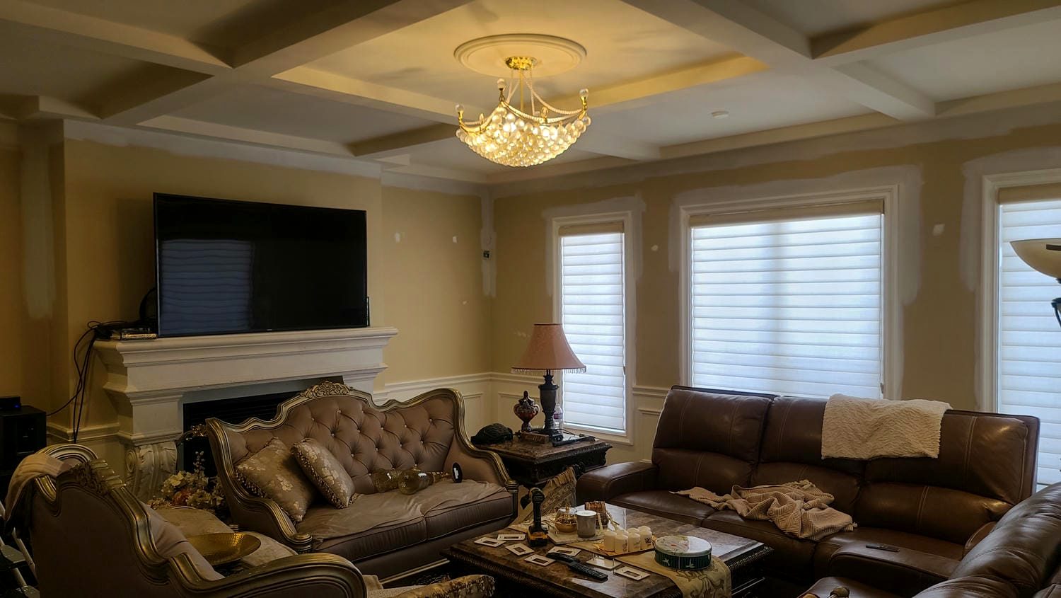 Private residence — Coffered great room
