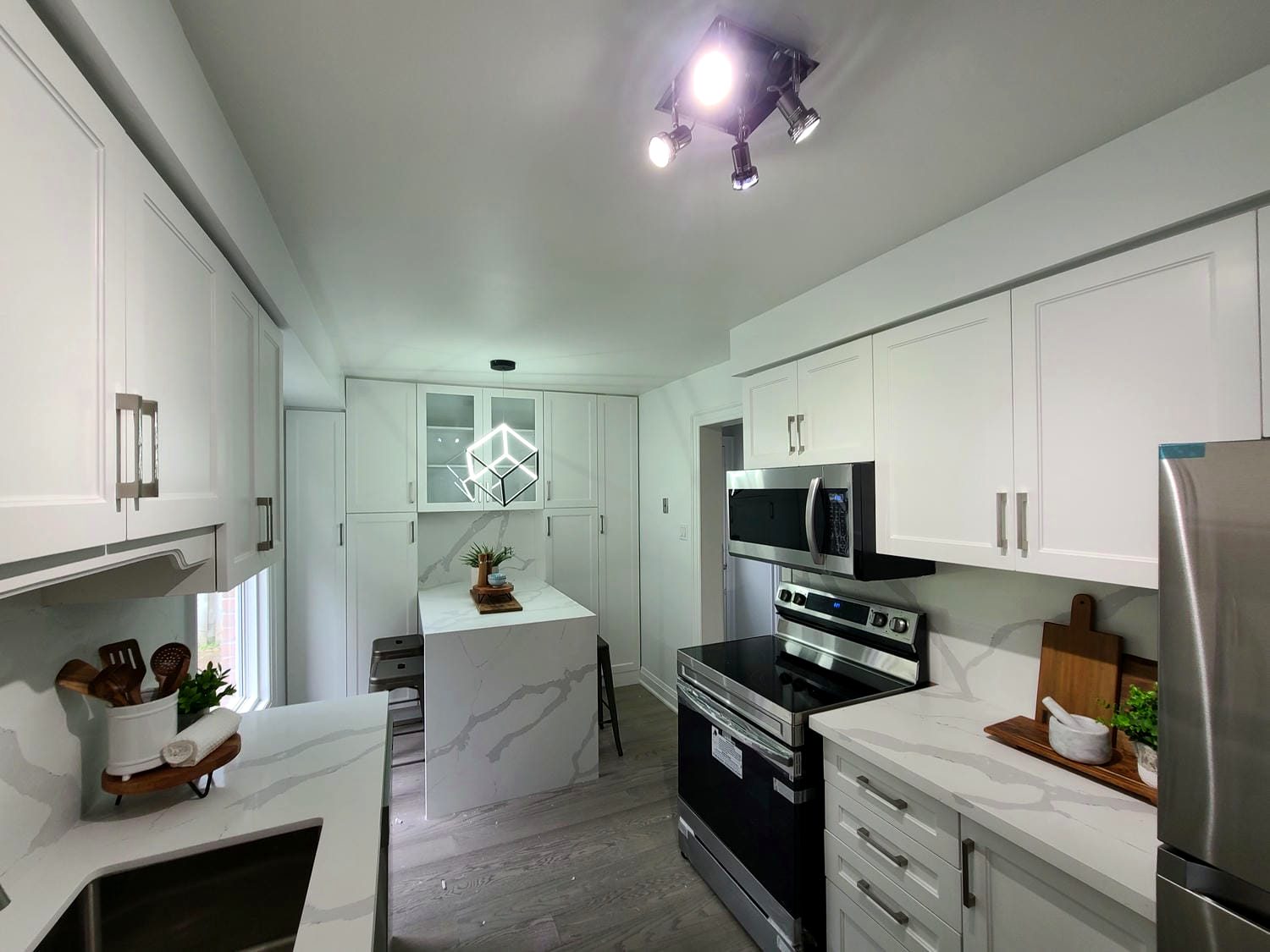 Private residence — Marble kitchen